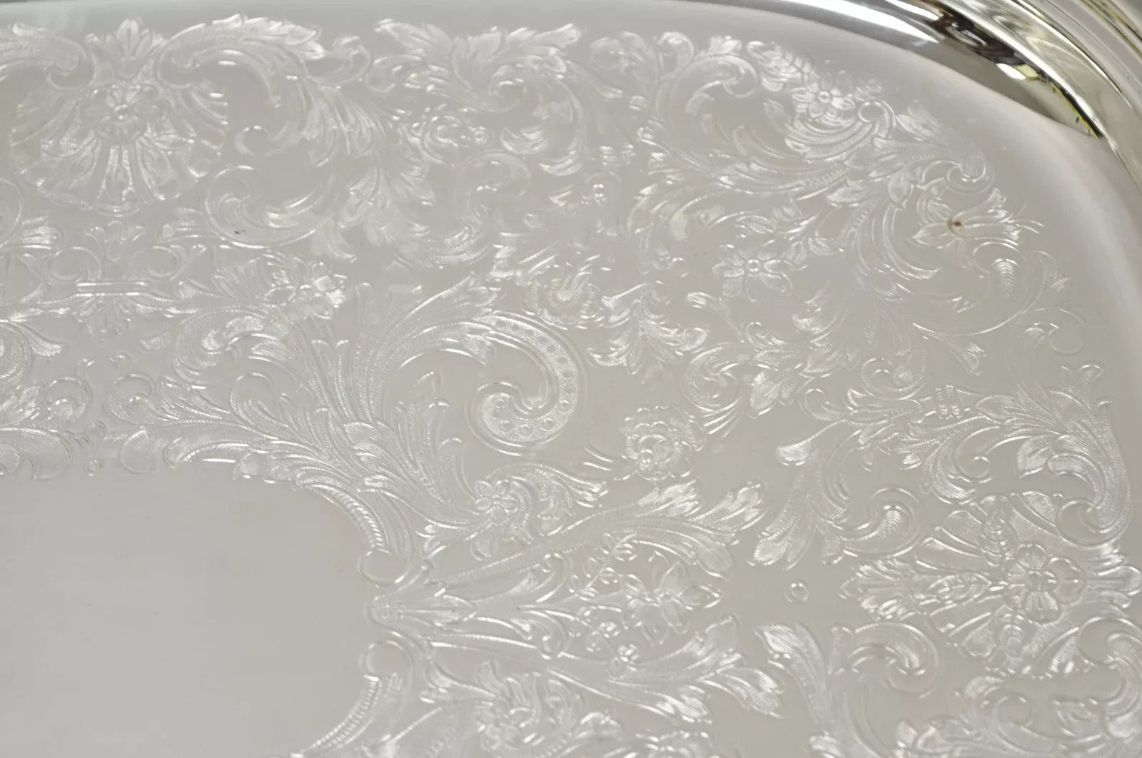 Vintage Eales 1779 Silver Plated 22" Footed Twin Handle Bar Tray Platter