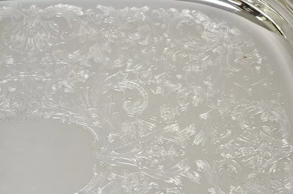Vintage Eales 1779 Silver Plated 22" Footed Twin Handle Bar Tray Platter