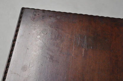 Merklen Brothers Victorian Barley Twist Mahogany Occasional Parlor Table