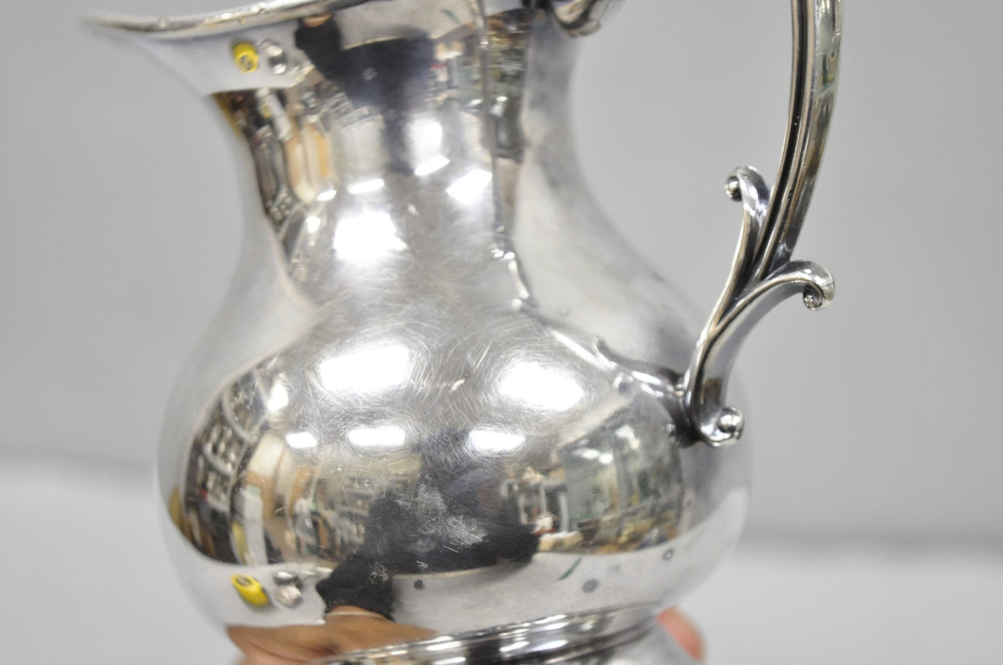 Vintage Victorian Silver Plated Small Coffee Creamer Pot by National 3002