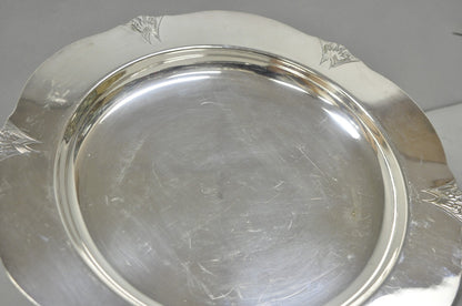 Vintage Victor SP Co Art Deco Silver Plated Charger Serving Dish Platter Plate