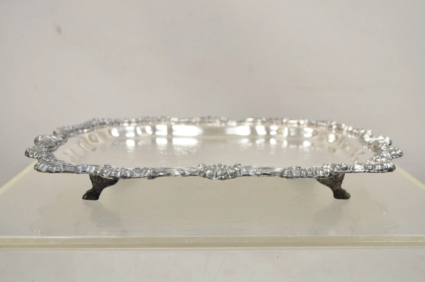 Vintage FB Rogers 6720 Victorian Style Silver Plated Small Serving Dish Platter