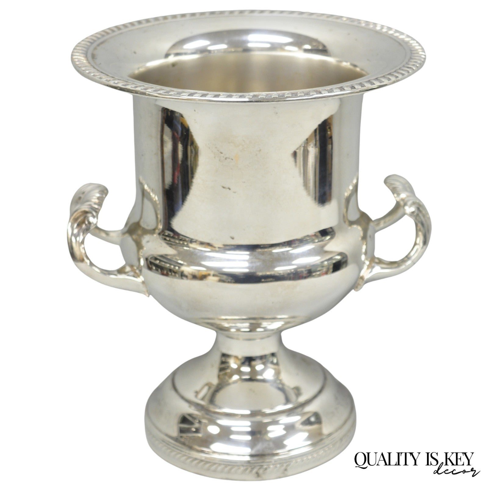 Vintage English Regency Style Silver Plated Champagne Chiller Bar Ice Bucket