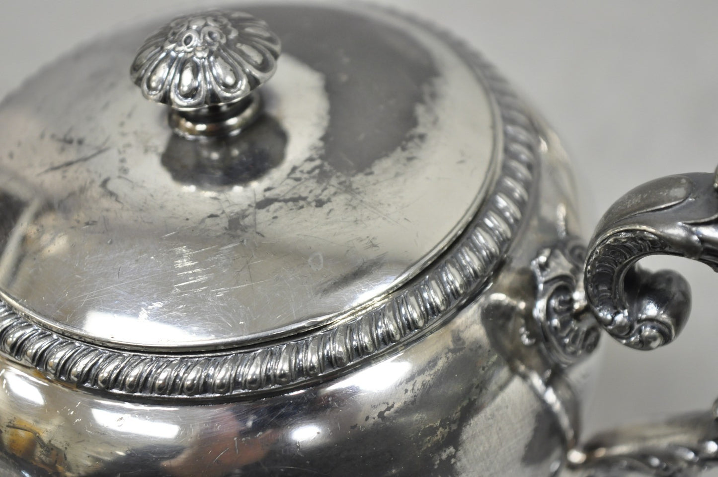 Antique Reed & Barton 4090 Silver Plated Victorian Tea Service  - 5 Pc Set