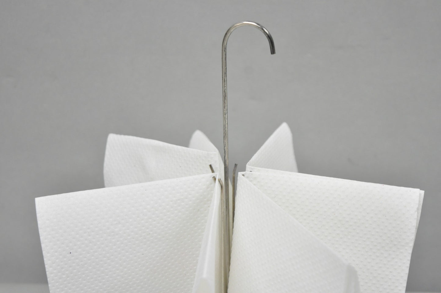 Mid Century Danish Modern Silver Plated Umbrella Cocktail Napkin Holder - Pair