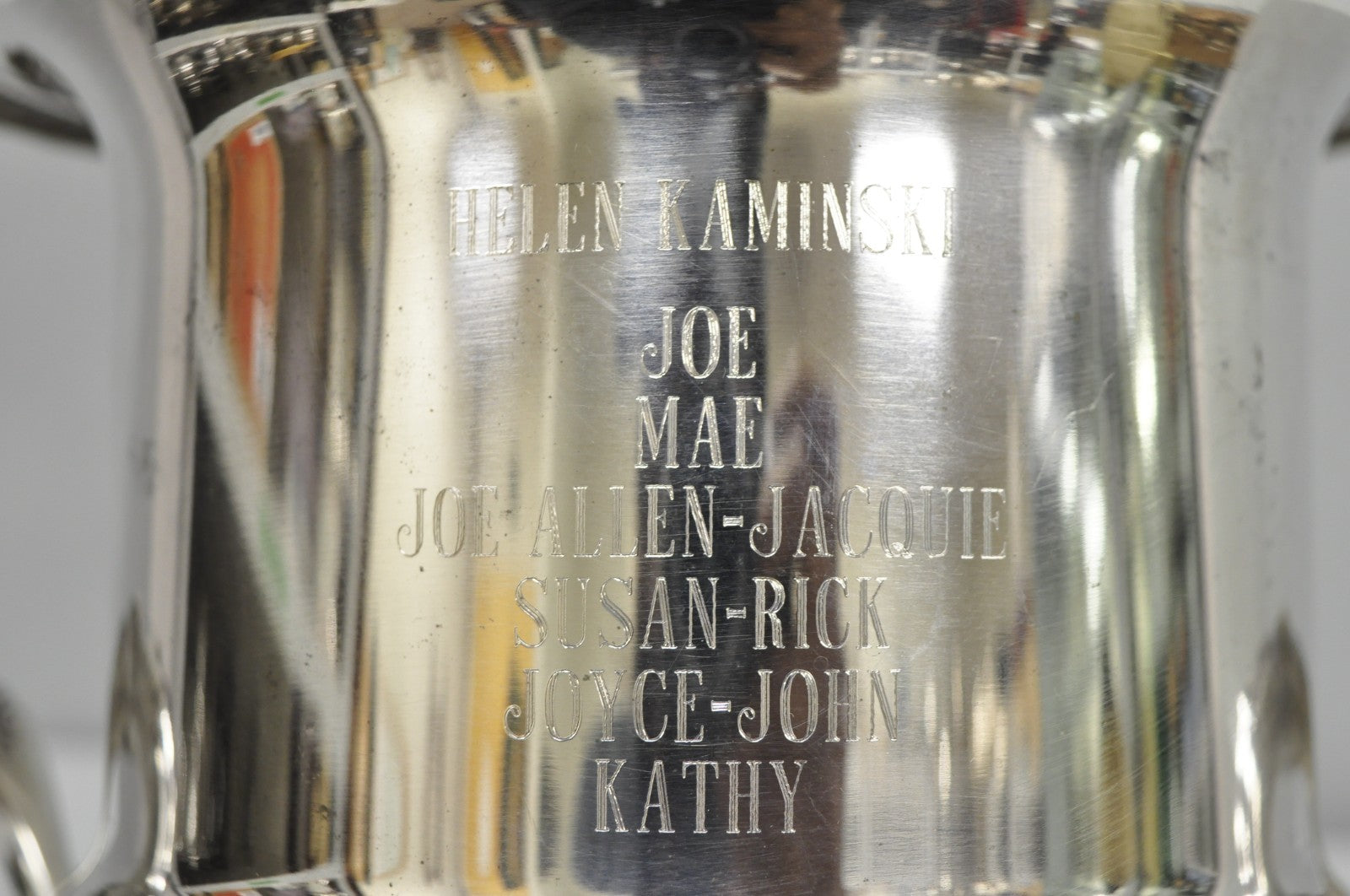 Vintage Leonard Silver Plated Trophy Cup Champagne Chiller Ice Bucket Engraved