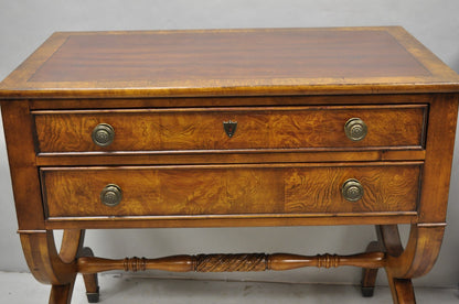 Ethan Allen Townhouse 2 Drawer Night Table Nightstand Curule Regency Style, Pair