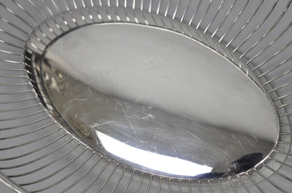 Vintage Gorham YC743 English Victorian Silver Plated Wire 11" Bread Fruit Basket