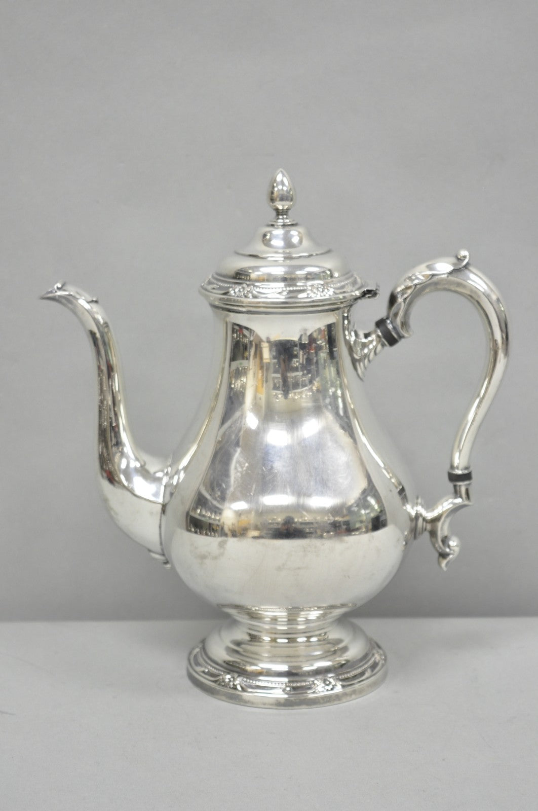 Vintage Rogers Bros. "Remembrance" Silver Plated Victorian Coffee Pot Teapot