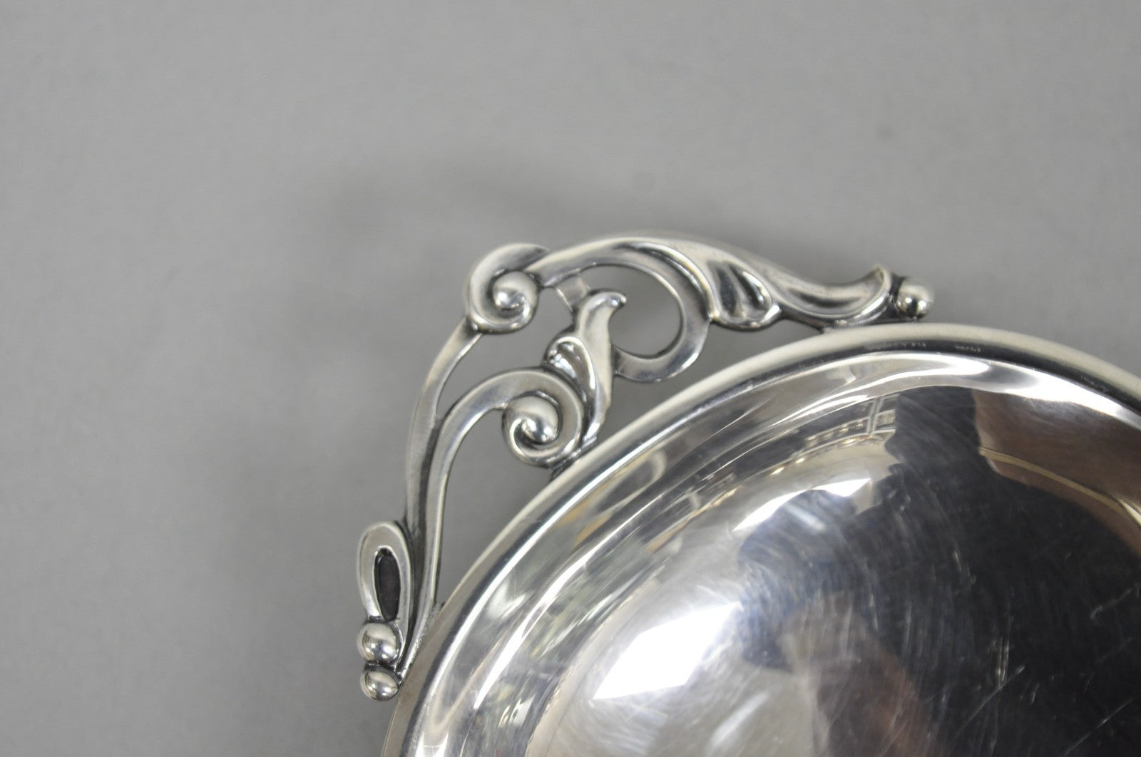 Vintage Denmark Gidom Fraberg Designed Silver Plated Narrow Trinket Candy Dish