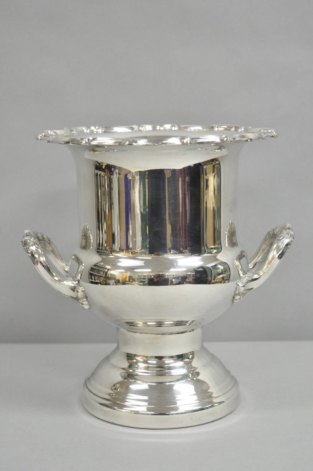 Vintage Leonard Victorian Silver Plated Trophy Cup Champagne Chiller Ice Bucket