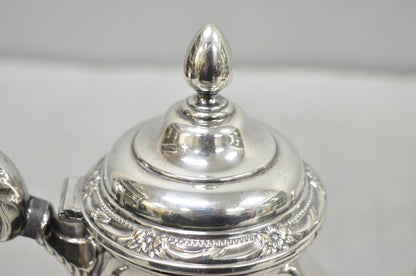 Vintage Rogers Bros Remembrance 9802 Victorian Silver Plated Teapot Tea Kettle