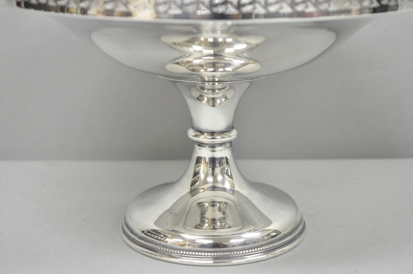 Vintage Barker Ellis England Silver Plated Pedestal Compote Tazza Candy Dish