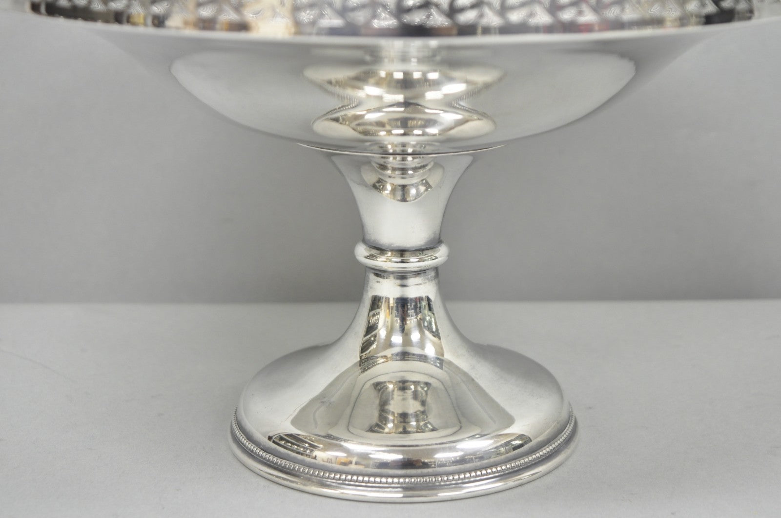 Vintage Barker Ellis England Silver Plated Pedestal Compote Tazza Candy Dish