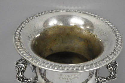 Vintage Sheridan Victorian Engraved Silver Plated Champagne Chiller Ice Bucket