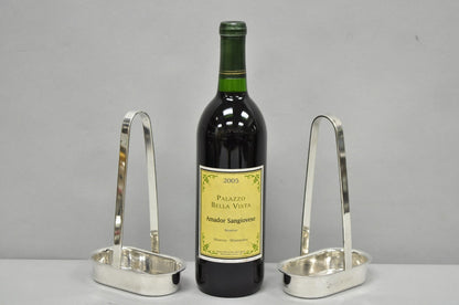 Vintage Modern Silver Plated Dinner Oil Caddy & (10) Toast Bread Racks - 12 Pcs
