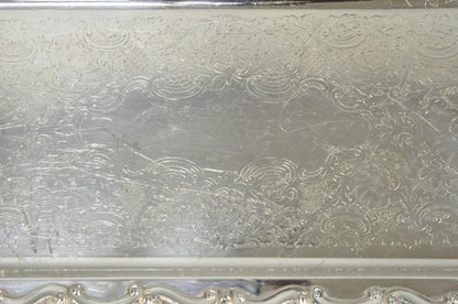 Vintage Bristol 132 Victorian Silver Plated Narrow Serving Platter Bar Tray