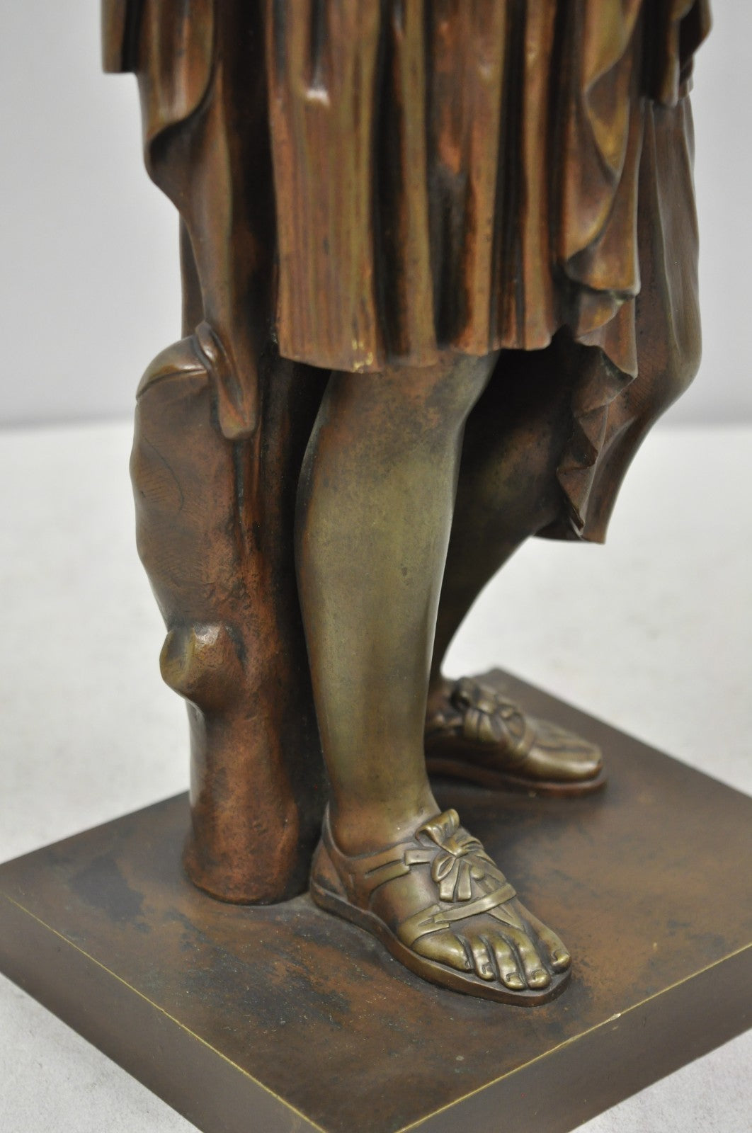 Antique 19th C. Ferdinand Barbedienne Bronze Diana Gabies Statue Sculpture