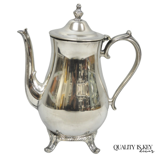 Vintage International Silver Co Silver Plated Victorian Teapot Coffee Pot
