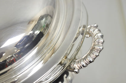 Vintage English Edwardian Silver Plated Covered Serving Dish By W&S Blackinton