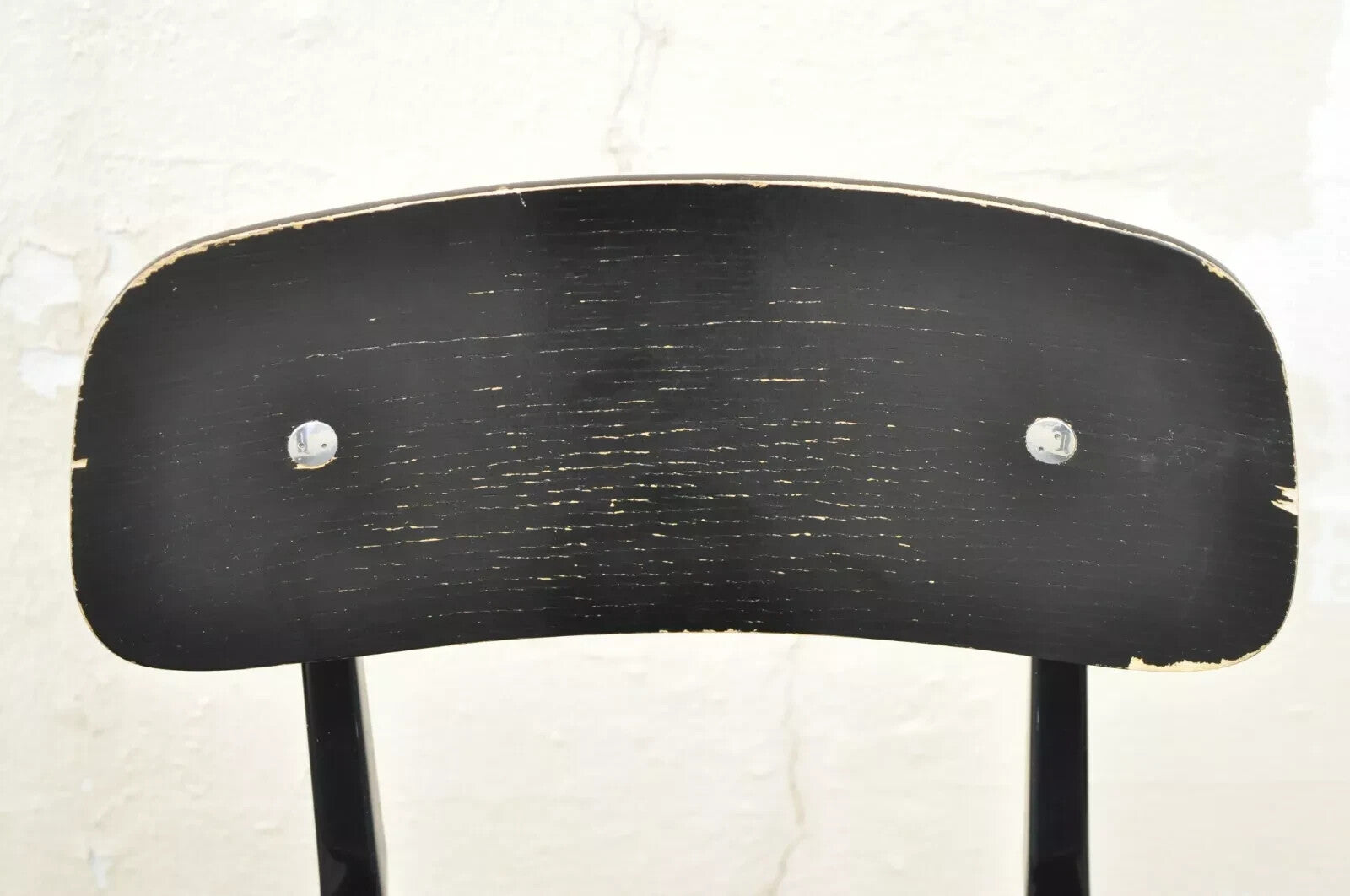 Industry West Madewell Industrial School Side Chair Black Metal Frame - Set of 4