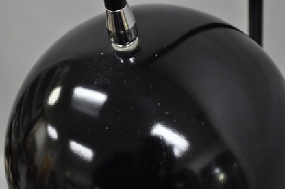 Vintage Mid Century Modern Black Arc Chrome Metal Table Desk Lamp