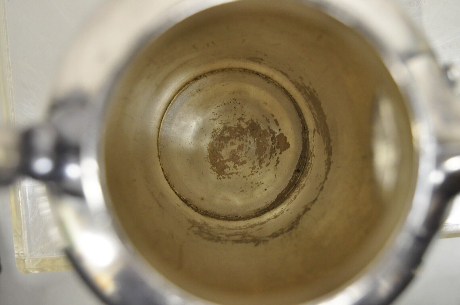 Antique Art Deco Silver Plated Martini Cocktail Shaker "Game Cock" Monogram