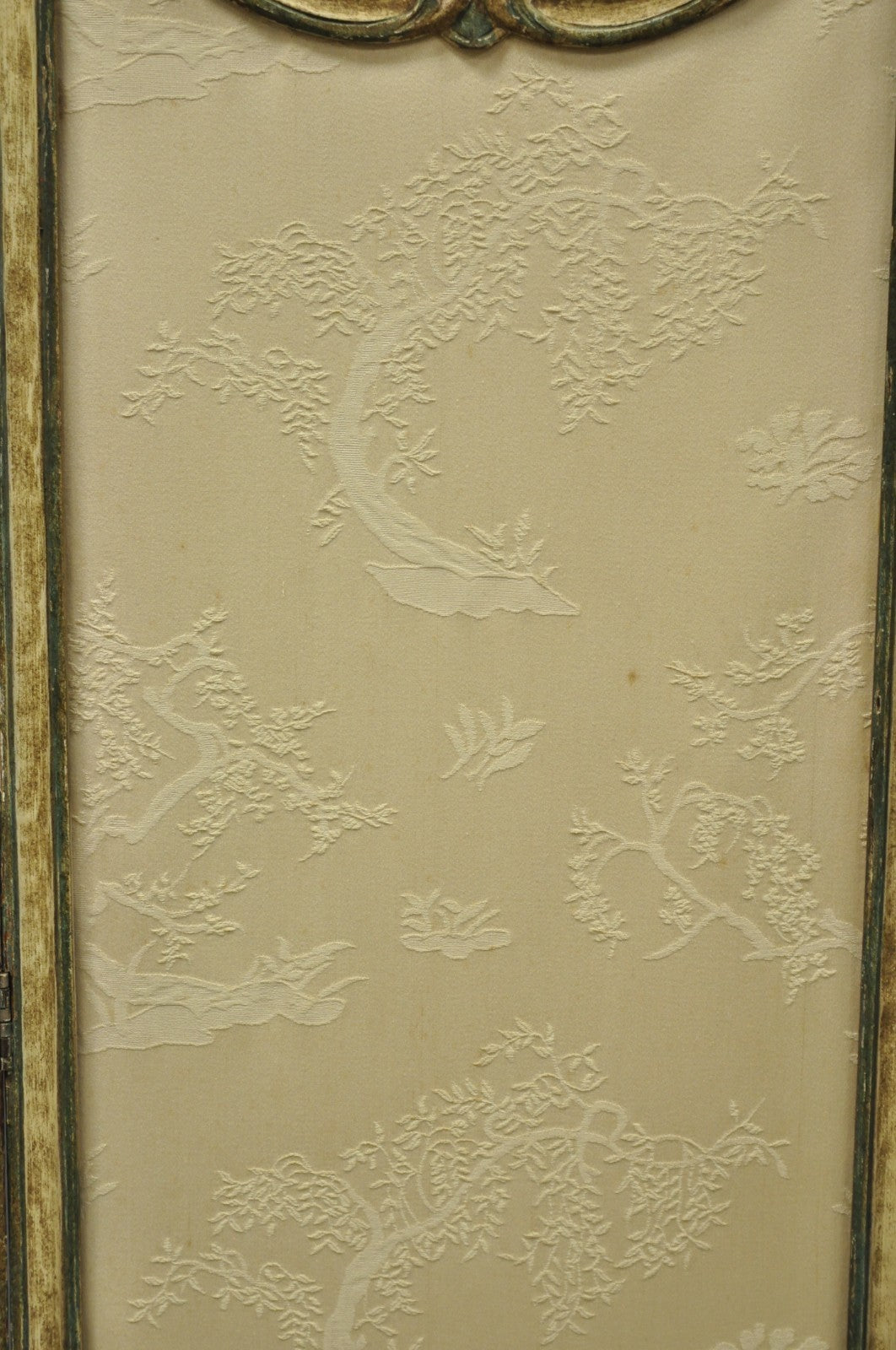 Antique French Louis XV Hand Painted Petite 3 Panel Folding Dressing Screen