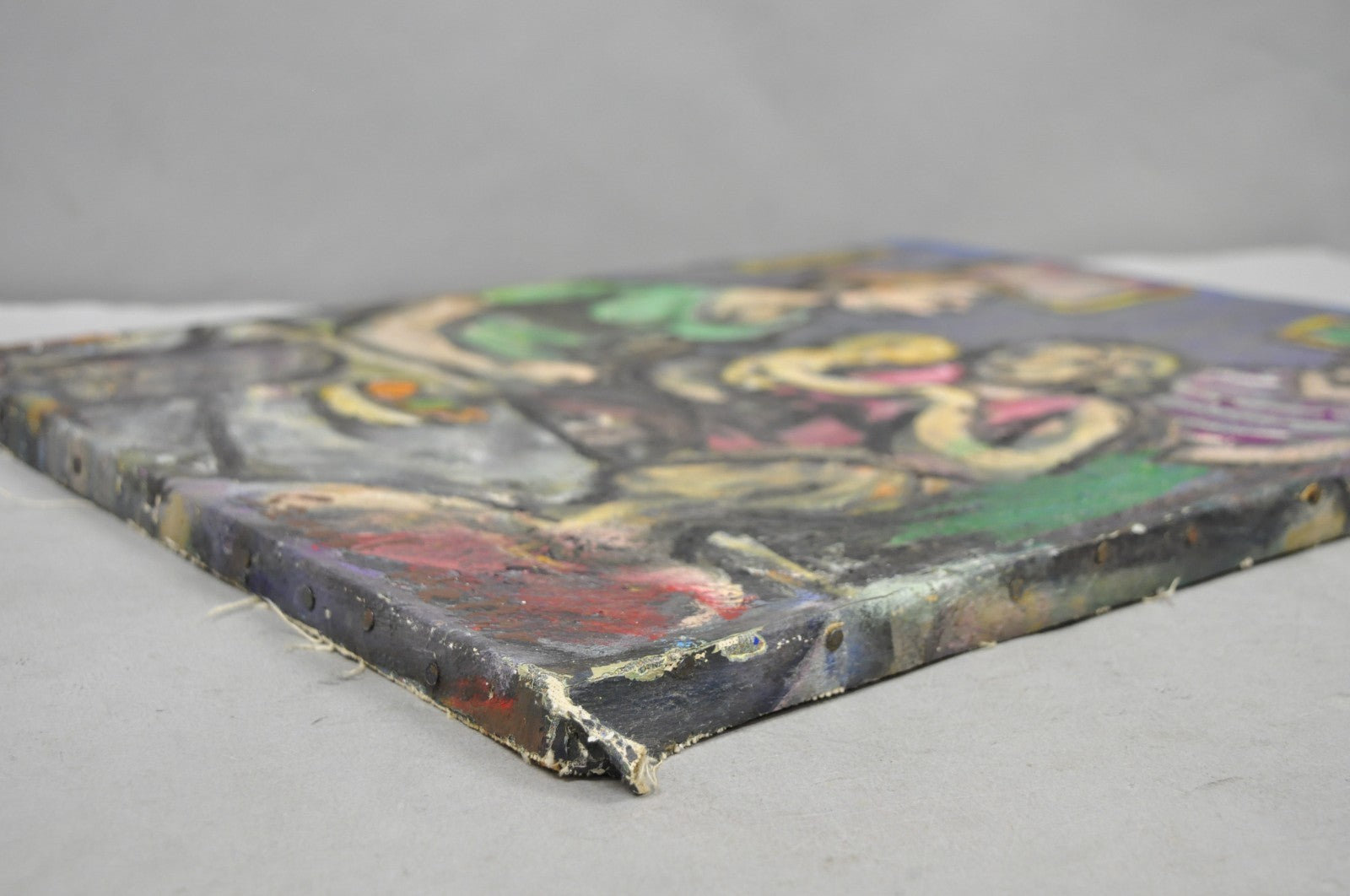 Vintage 1960s Samuel Heller "Women with Child" Oil on Canvas Painting, Signed