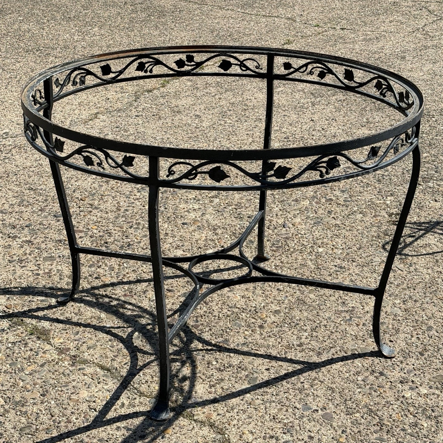 Salterini Style Wrought Iron Garden Patio Dining Set by Florentine Craft Studio