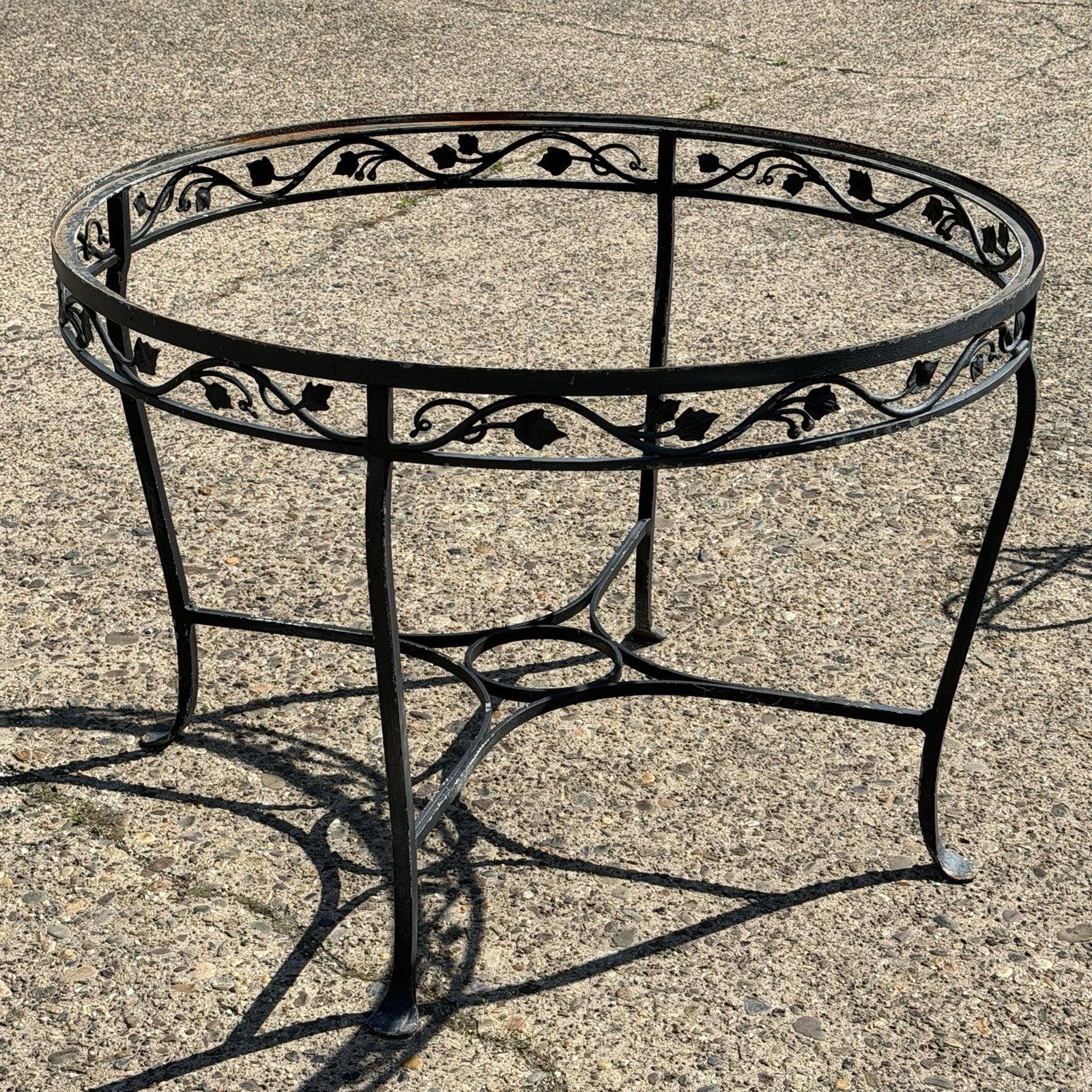 Salterini Style Wrought Iron Garden Patio Dining Set by Florentine Craft Studio
