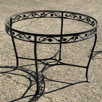 Salterini Style Wrought Iron Garden Patio Dining Set by Florentine Craft Studio