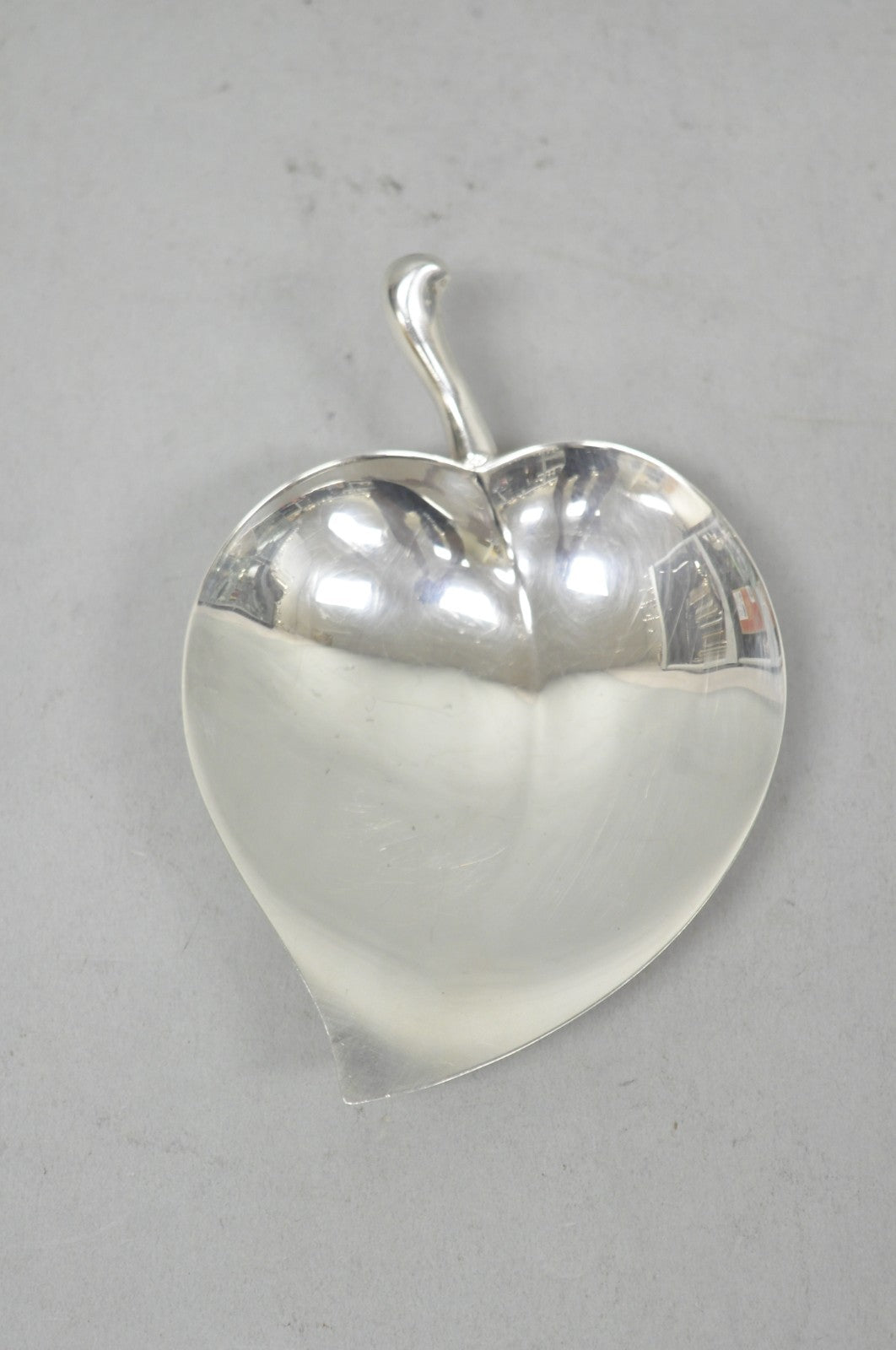 Vintage FB Rogers Modern Silver Plated Small Footed Leaf Trinket Nut Dish