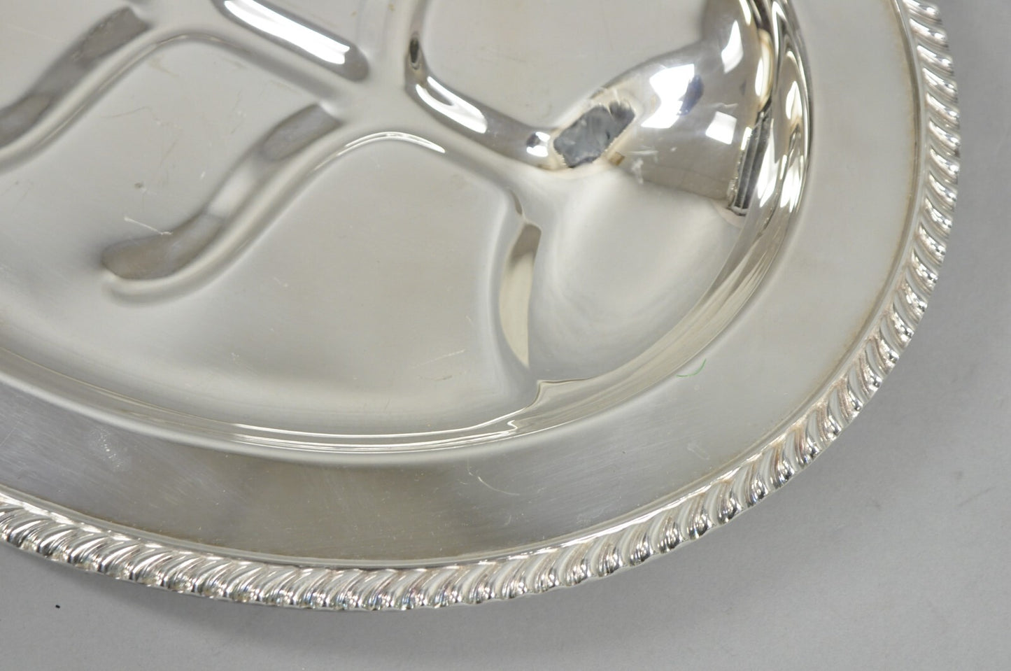Vintage Sheffield Victorian Silver Plated Meat Cutlery Oval Serving Platter Tray