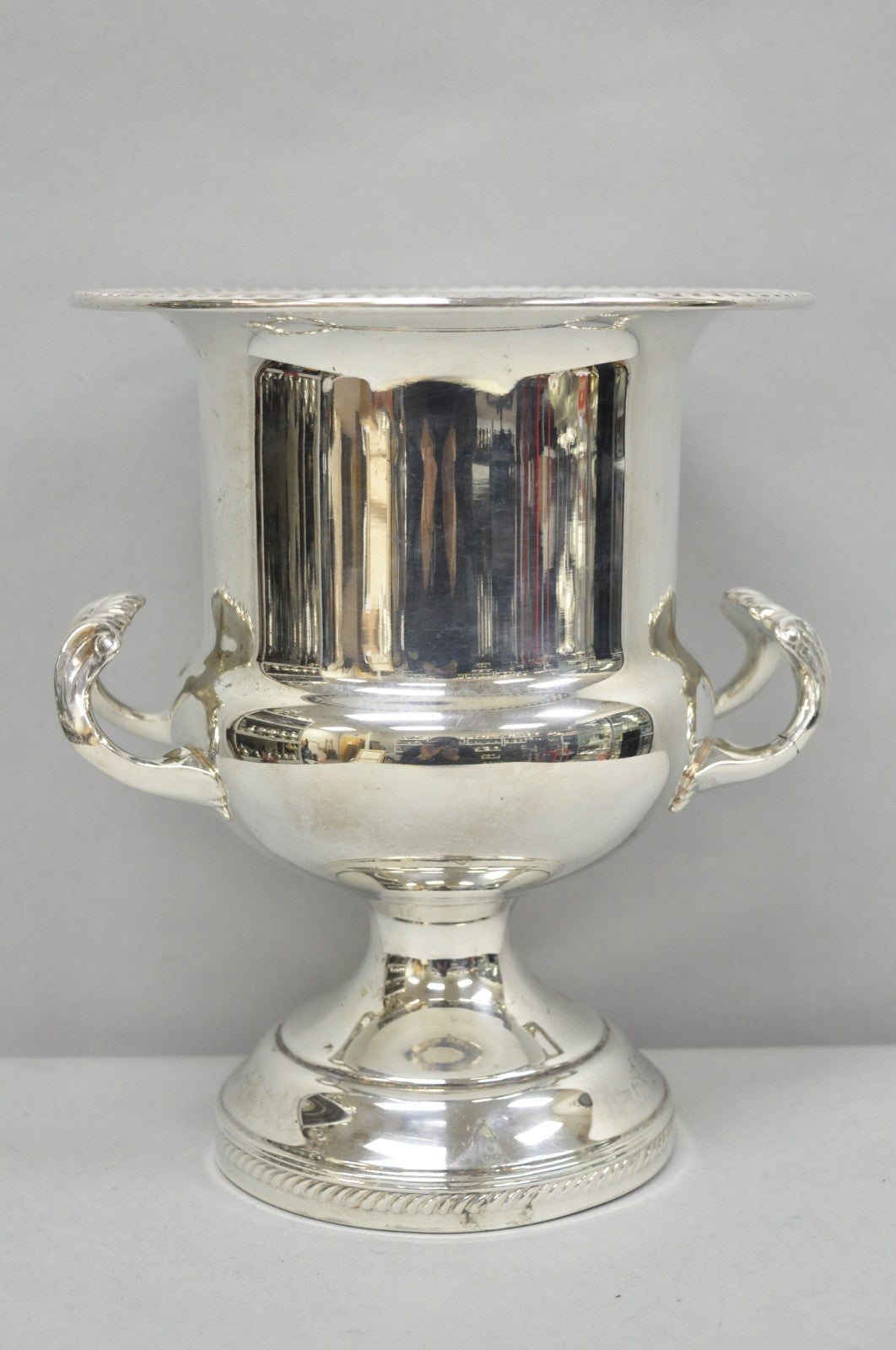Vintage English Regency Style Silver Plated Champagne Chiller Bar Ice Bucket
