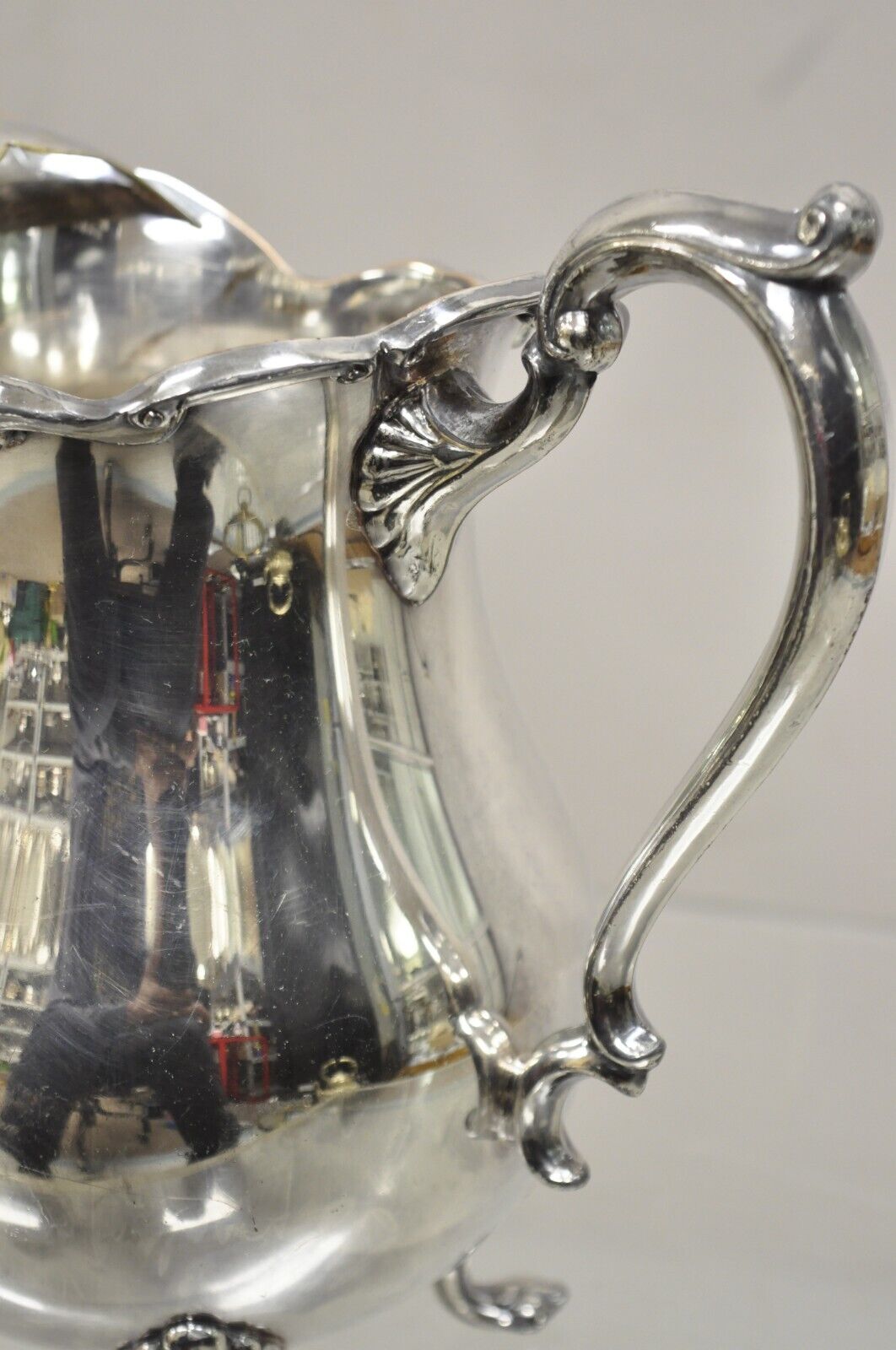 Vintage FB Rogers "Georgetown" Victorian Bulbous Silver Plated Water Pitcher