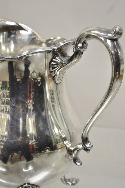 Vintage FB Rogers "Georgetown" Victorian Bulbous Silver Plated Water Pitcher