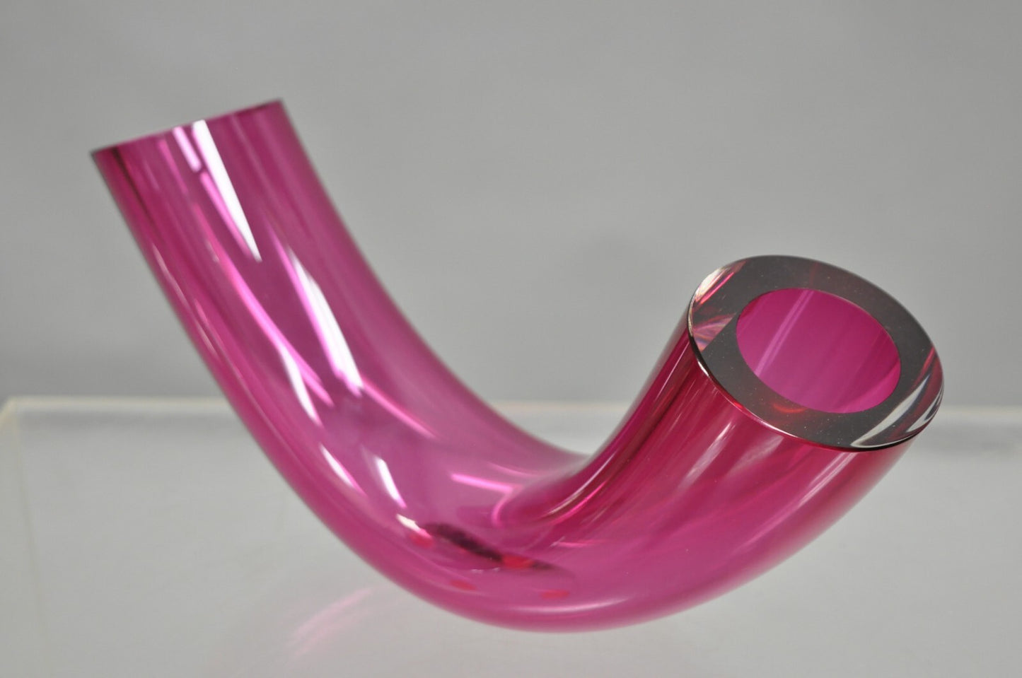 Studio Ahus Bent Glass Tube Sculpture Hanne Dreutler Arthur Zirnsack Sweden 1993