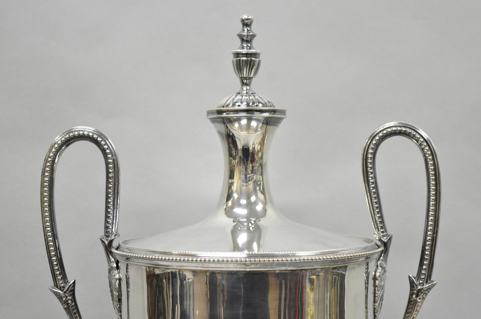 Antique English Regency Silver Plated Trophy Cup Urn Coffee Beverage Samovar