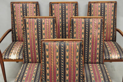 Vintage Mid Century Modern Walnut Dining Room Chairs by Dillingham - Set of 6