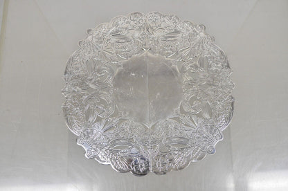 Vintage LBS Co Victorian Style Silver Plated Round Expandable Trivet