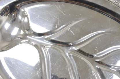 Vintage Baroque by Wallace 259 Silver Plated Meat Cutlery Serving Platter Tray