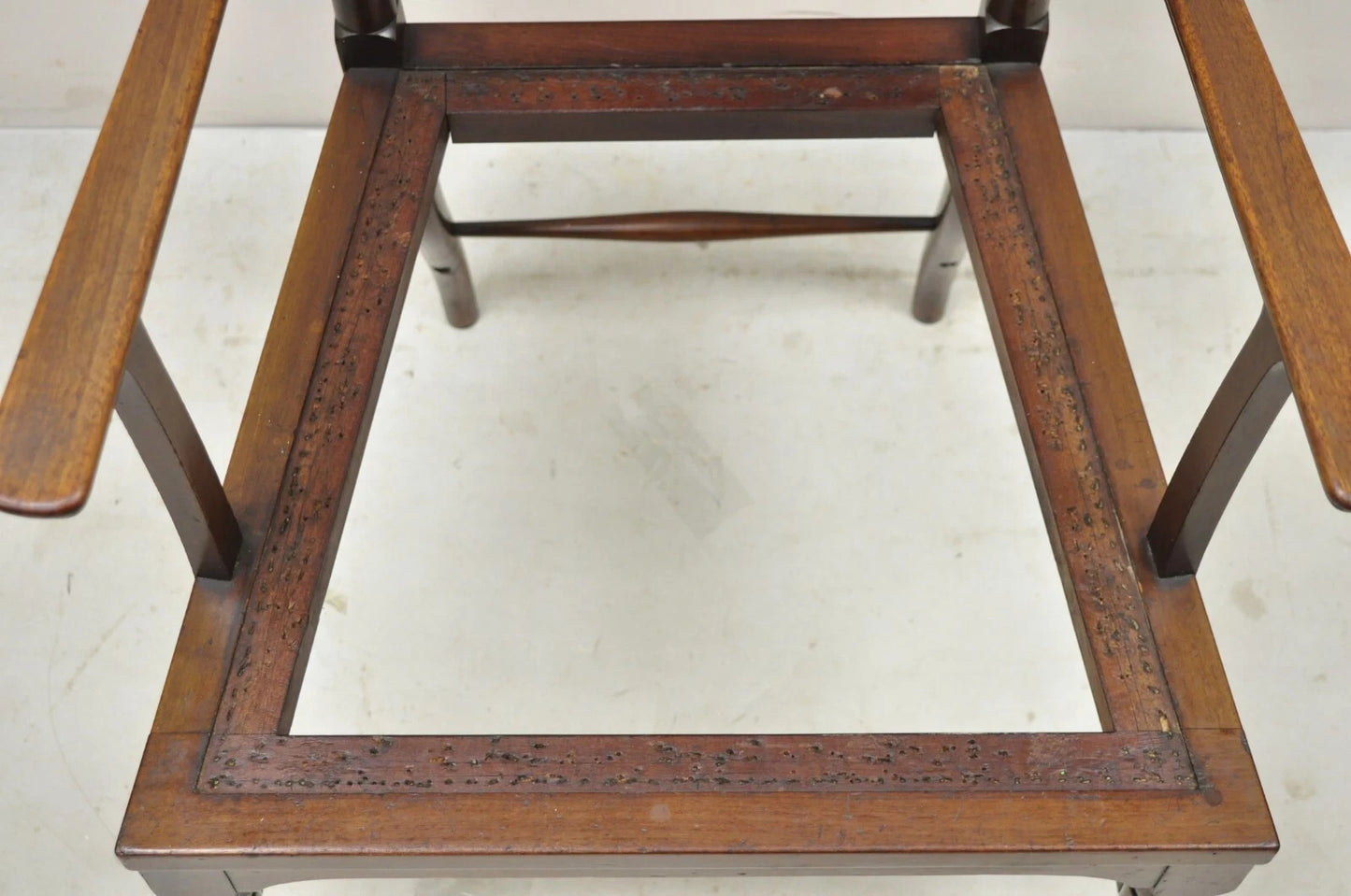 Antique Art Nouveau Mahogany Tall Finial Parlor Side Chair after J.S. Henry