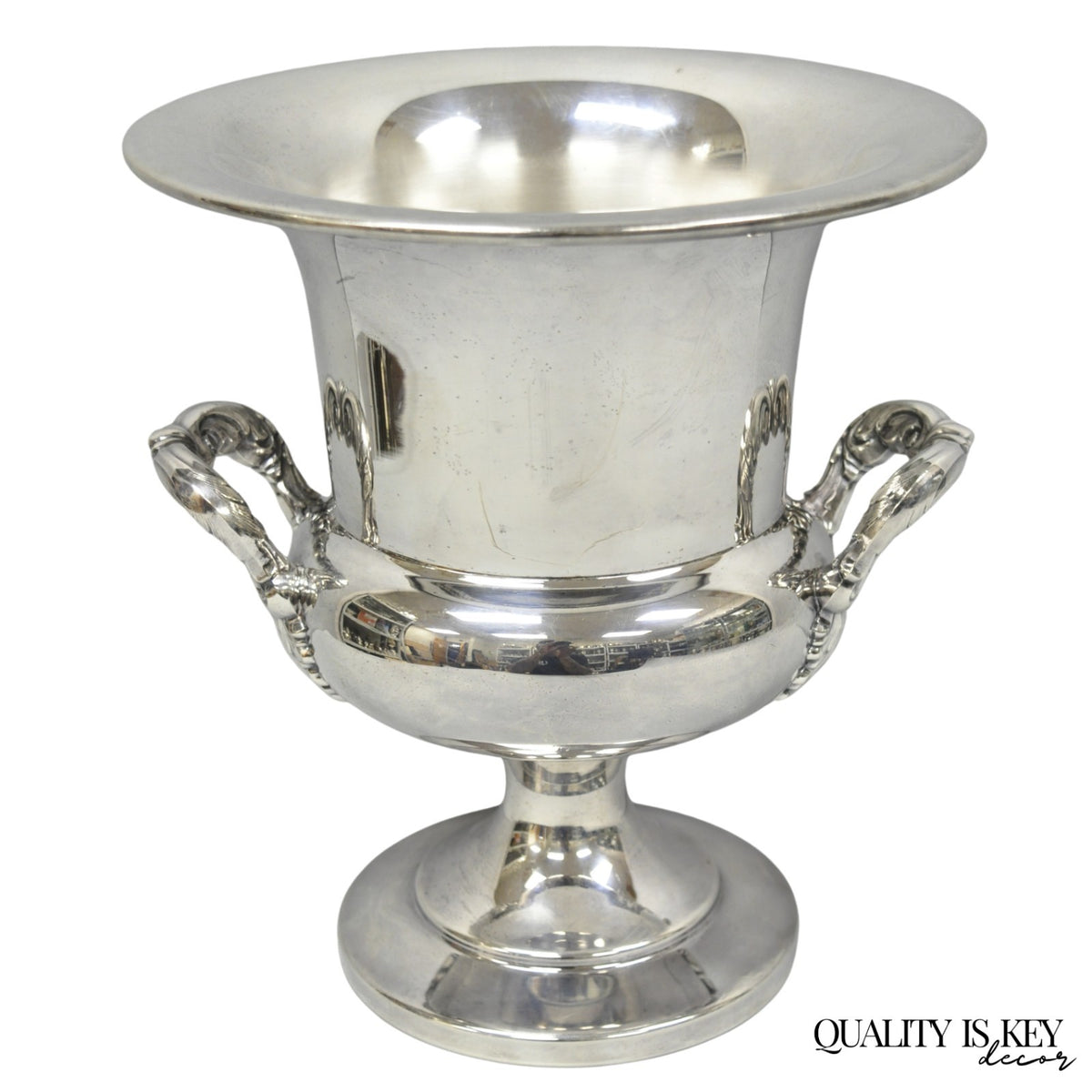 Vintage Bristol Silver Plated Trophy Cup Urn Champagne Chiller Bar Ice Bucket