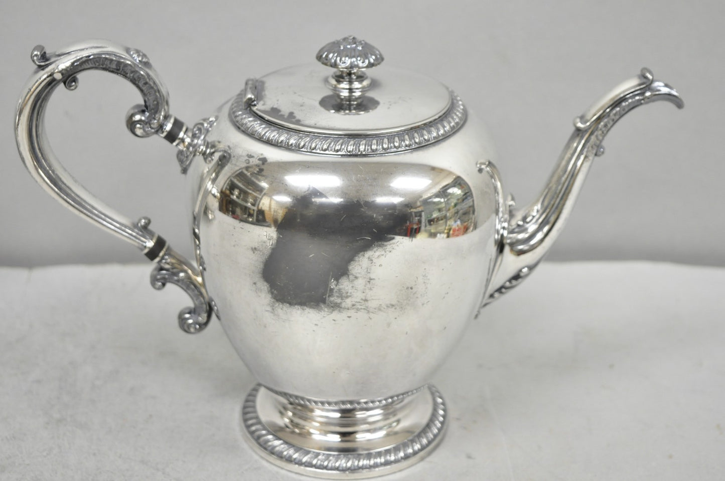 Antique Reed & Barton 4090 Silver Plated Victorian Tea Service  - 5 Pc Set