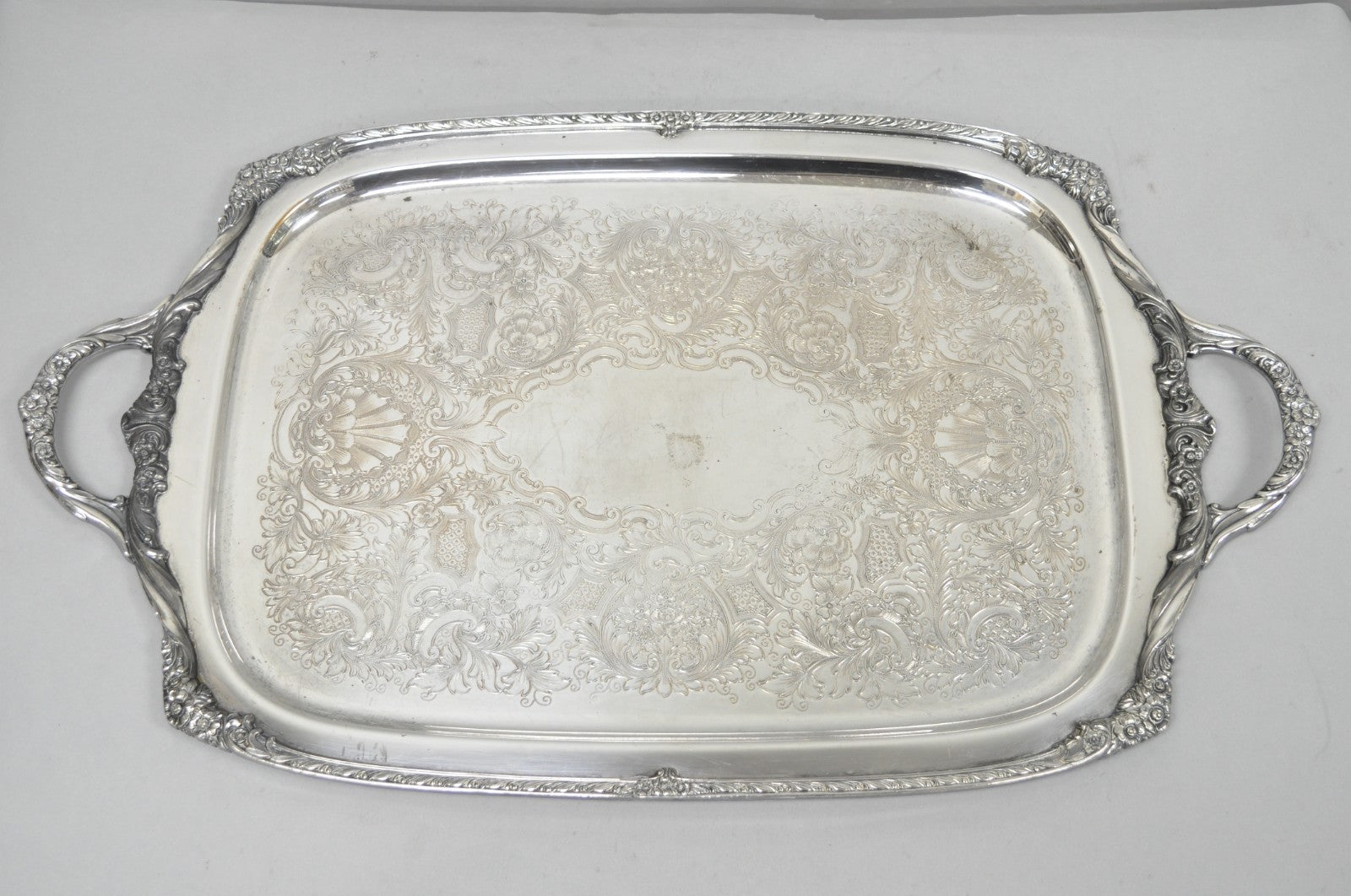 Vintage 1847 Rogers Bros Heritage 9492 Large Silver Plated Serving Platter Tray