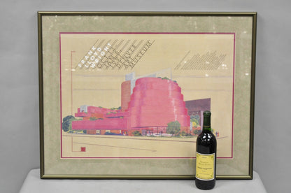 Frank Lloyd Wright Guggenheim Museum Sketch 1991 Denver Art Museum Poster Print