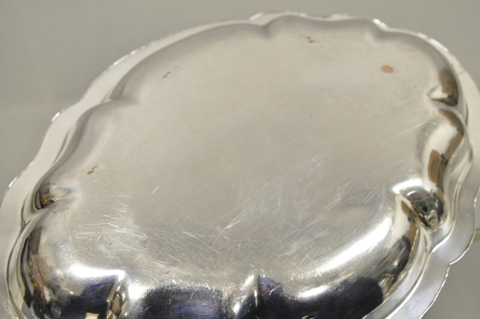 Vintage Silver Plated English Victorian Style Lidded Vegetable Serving Platter