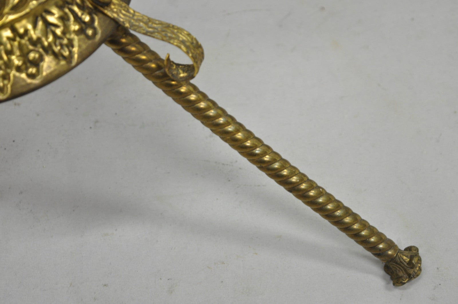 Antique Victorian Adjustable Height Brass Converted Oil Lamp Piano Floor Lamp