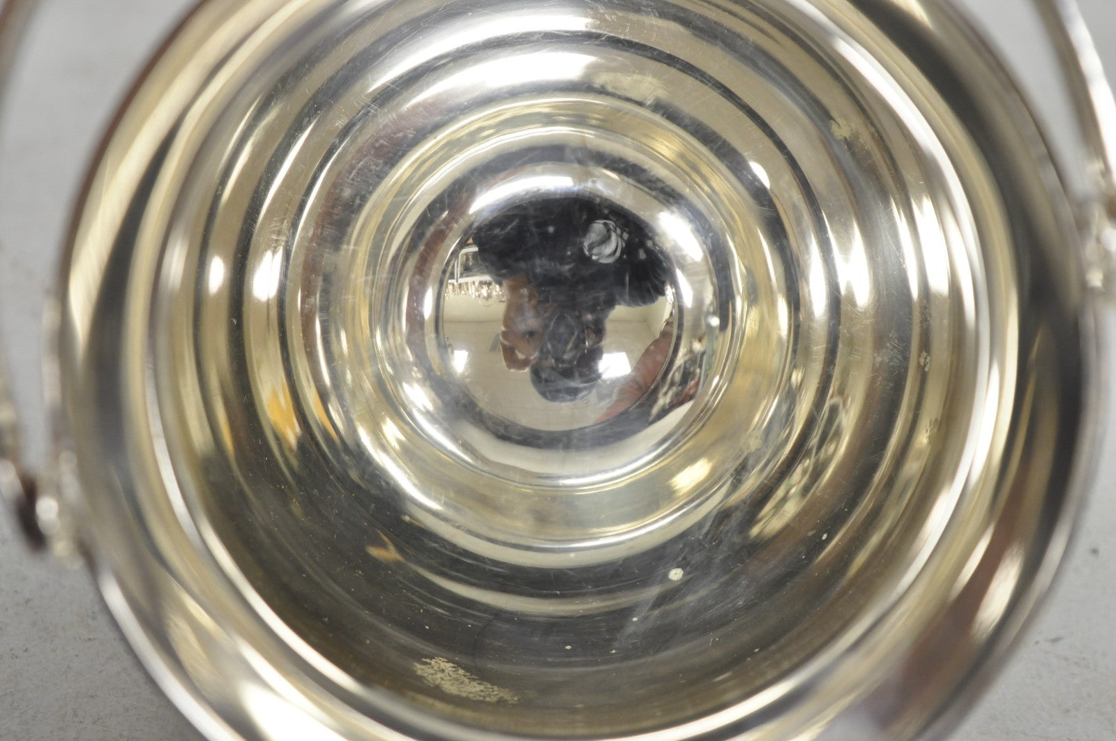 Vintage Leonard Victorian Silver Plated Small Ice Bucket Chiller w/ Handle